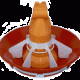 Red round shape